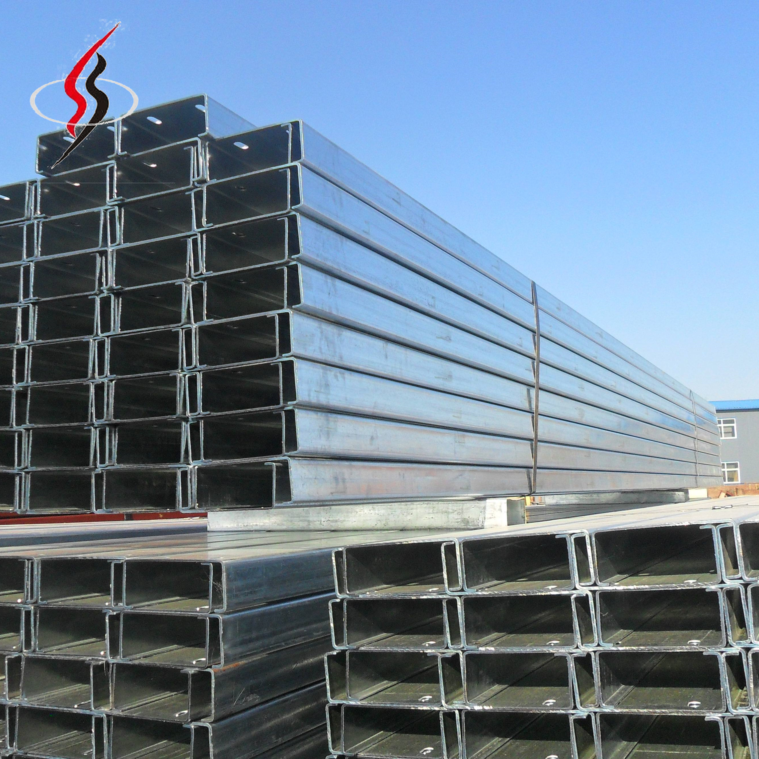 Steel Profiles China Perforated Stainless Steel Channels Price C-Channel C Section Purlins Cold Rolled C Channel
